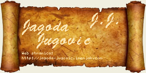 Jagoda Jugović vizit kartica